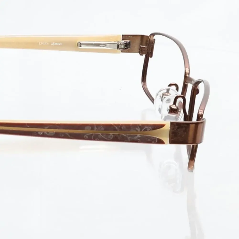 Chelsea Morgan CM818 51-17-135mm BR Eyeglass FRAMES ONLY - FAIR CONDITION
